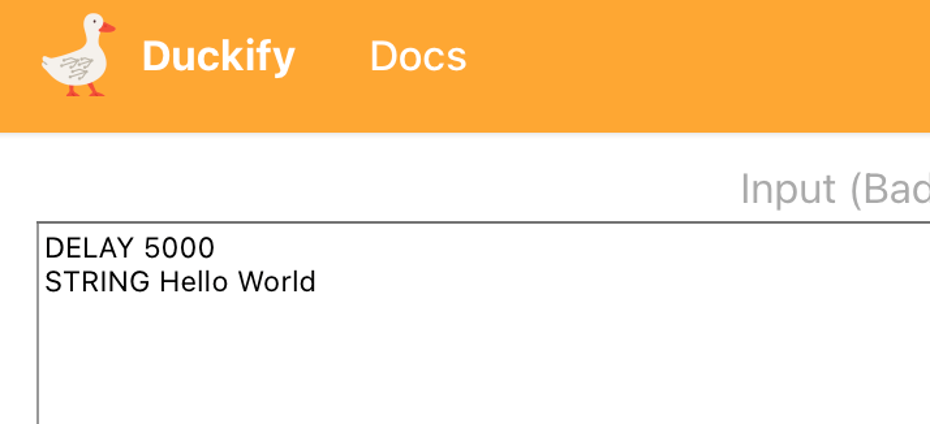 Duckify your script